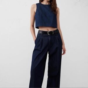Banana Republic Dark Blue Wide Leg Jeans